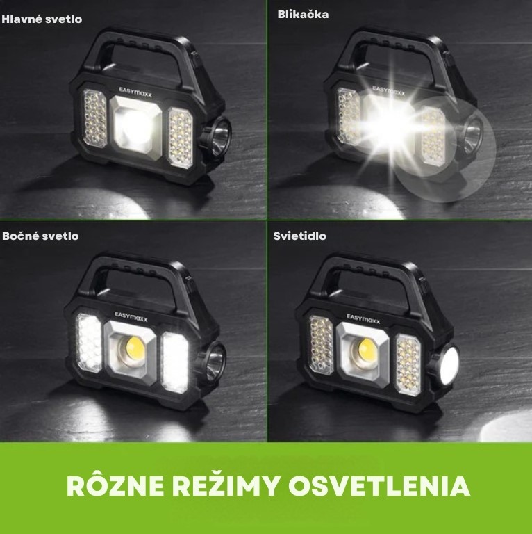 EASYmaxx Mobilné dielenské solárne pracovné svietidlo s powerbankou 12899 (2)